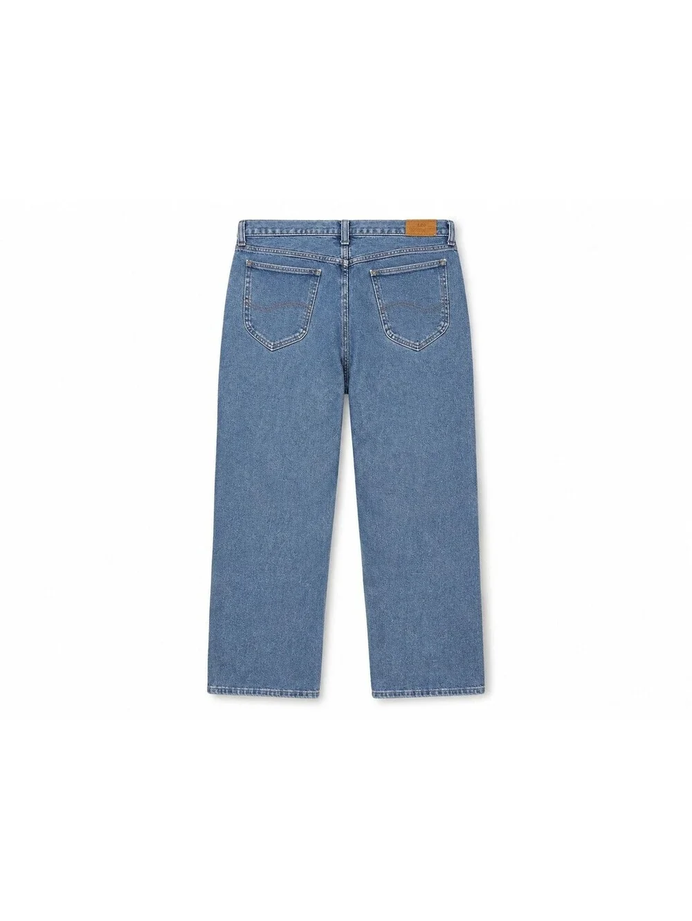 Lee Classic Blue Denim Jeans - Relaxed Fit Straight Leg